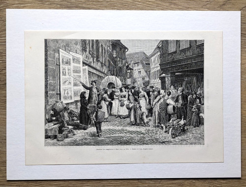 Historischer holzstich der - historischer,