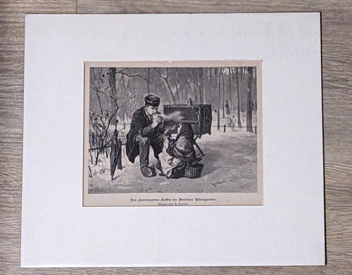 Historischer holzstich - historischer,