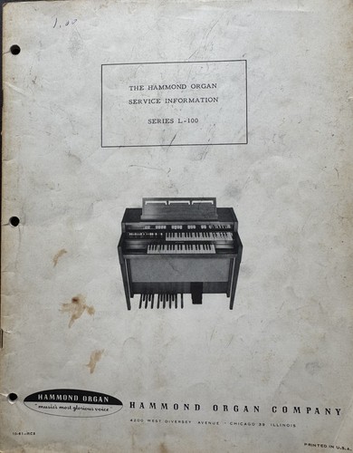 Hammond orgel serie - l, 100