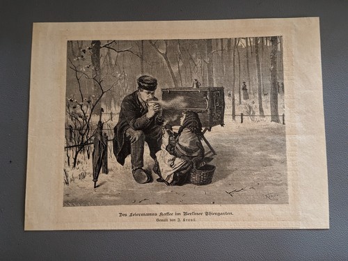Historischer holzstich - historischer,